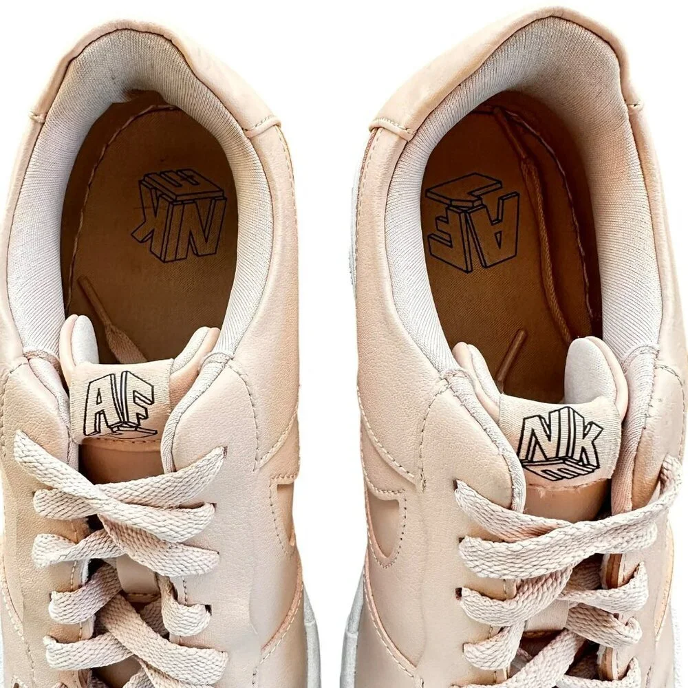 Nike Air Force 1 Pixel Athletic Lace Up Shoe‎ Womens Size 12 Pink White